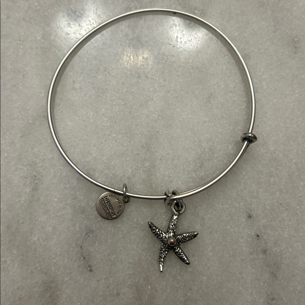 Alex and Ani Silver Starfish Charm Bracelet